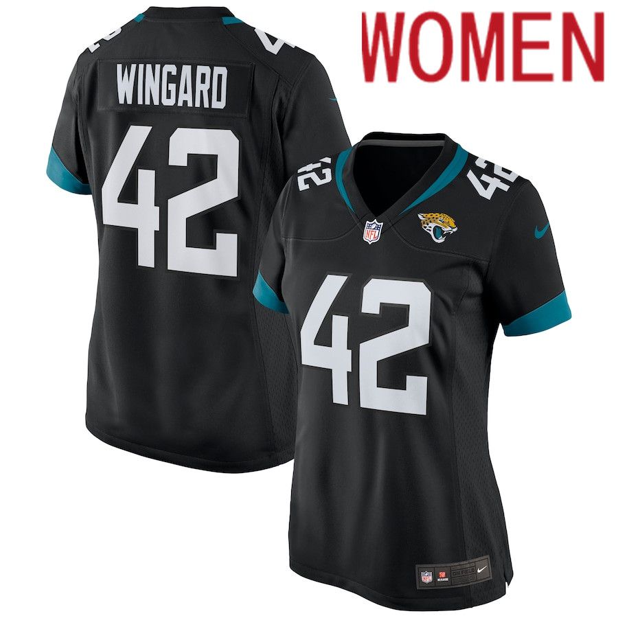 Women Jacksonville Jaguars #42 Andrew Wingard Nike Black Game NFL Jersey